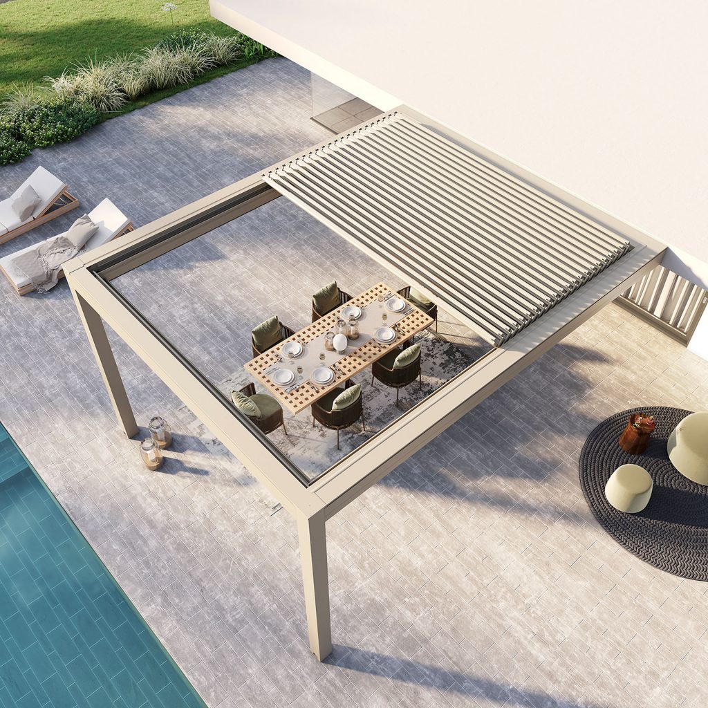 Fahrbares Lamellendach KE Design Skylife – Bild 5