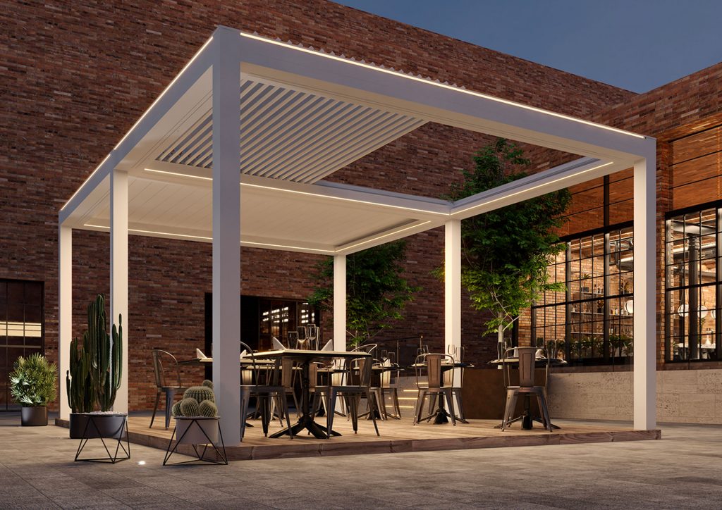 Fahrbares Lamellendach KE Design Skylife – Bild 2